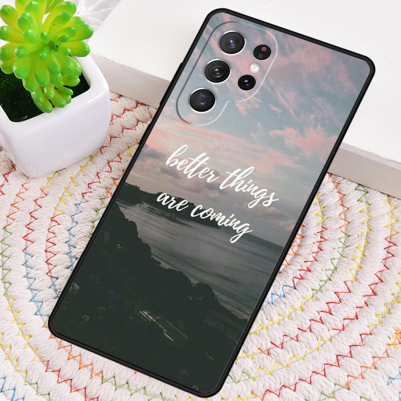Travel mountain sea beach quotes TPU Phone Case For Samsung Galaxy note 10 pro S26 S25 S24 S23 S22 Ultra Plus S21 FE S20 Cover