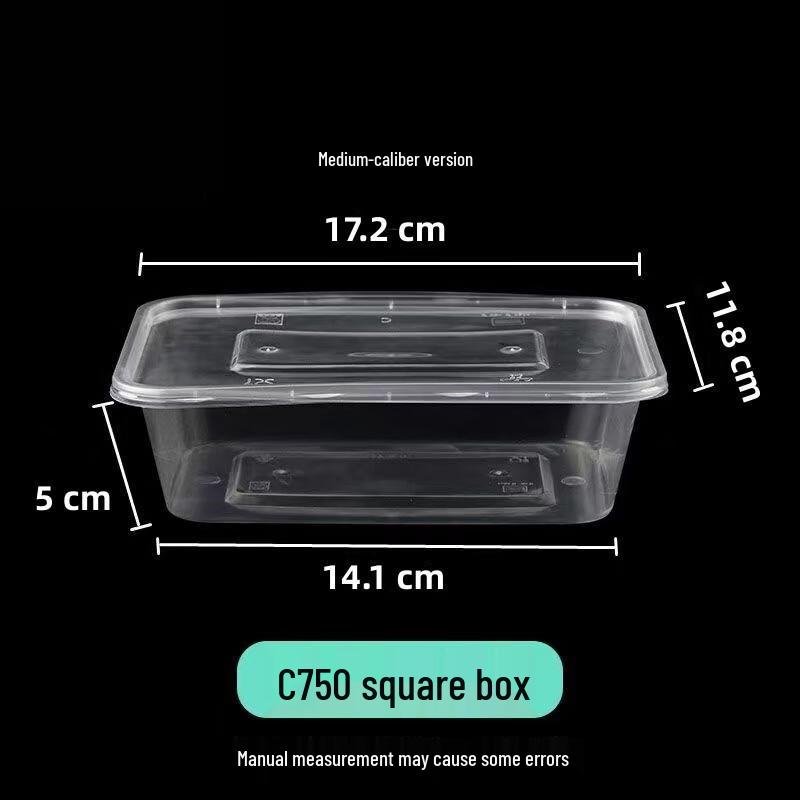 Chuanghui 750ml Square Disposable Microwavable Food Containers