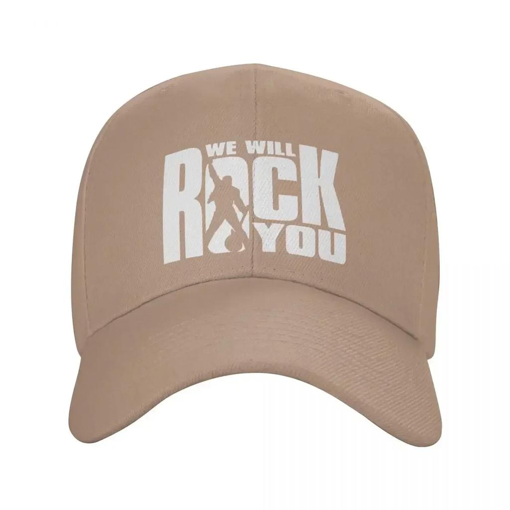 Fashion We Will Rock You Baseball Cap Unisex WomenAdjustable Queen Rock Band Dad Hat Outdoor Snapback Hats Trucker Caps