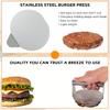 Acciaio inossidabile Smash Burger Press Hamburger Tortini Schiacciacarne Circolare Pressa per carne Stampo per salumi Accessori da cucina