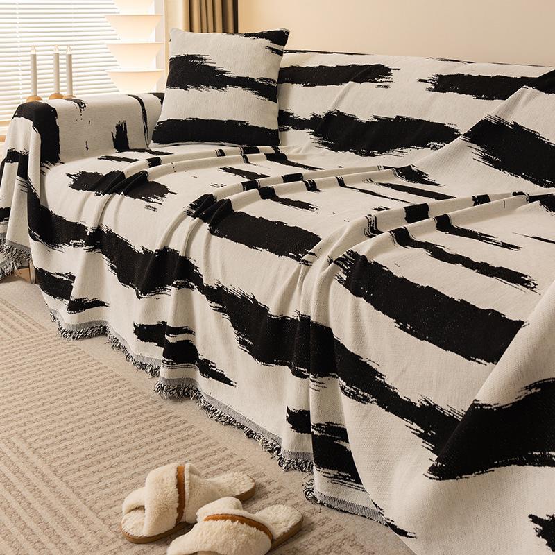 Ткань для чехла на диван в полоску из шенилла — фото 4