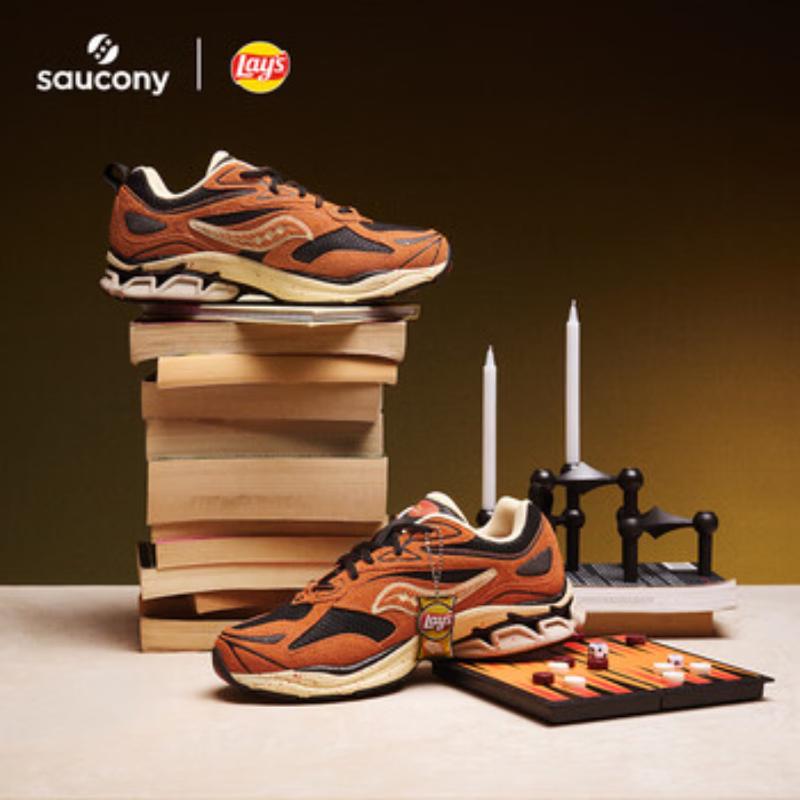 SAUCONY GRID FUSION X Lay s Collaboration Retro Casual Shoes EU 41