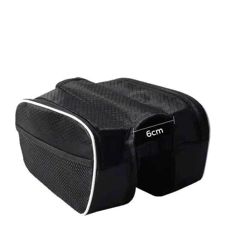 Bicycle Front Beam Bag: Waterproof Saddle Bag & Phone Holder for Cycling