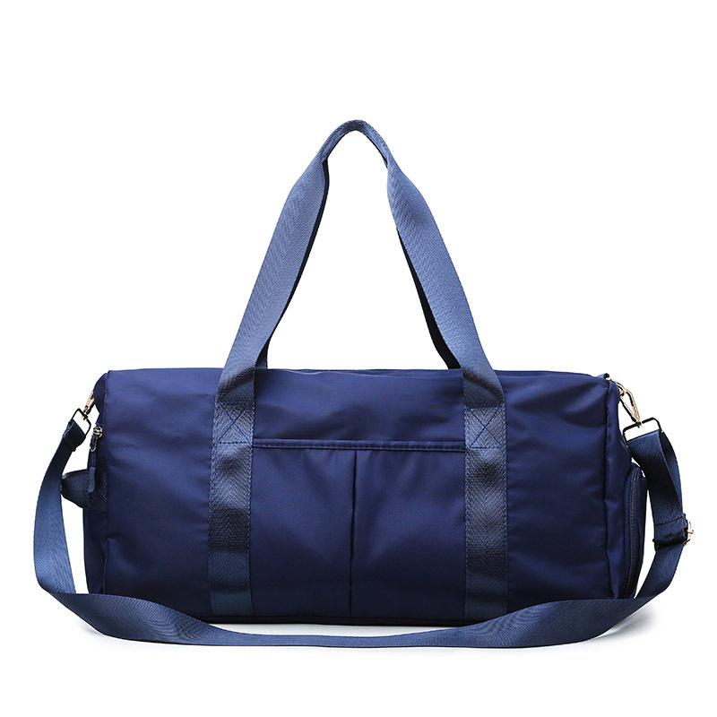 Travel fitness bag new simple travel anti-splashing fabric dry and wet separation shoulder messenger bag