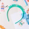 Korean Color Happy Birthday Headband Hat Happy Birthday Children Baby Adult Photo Decoration