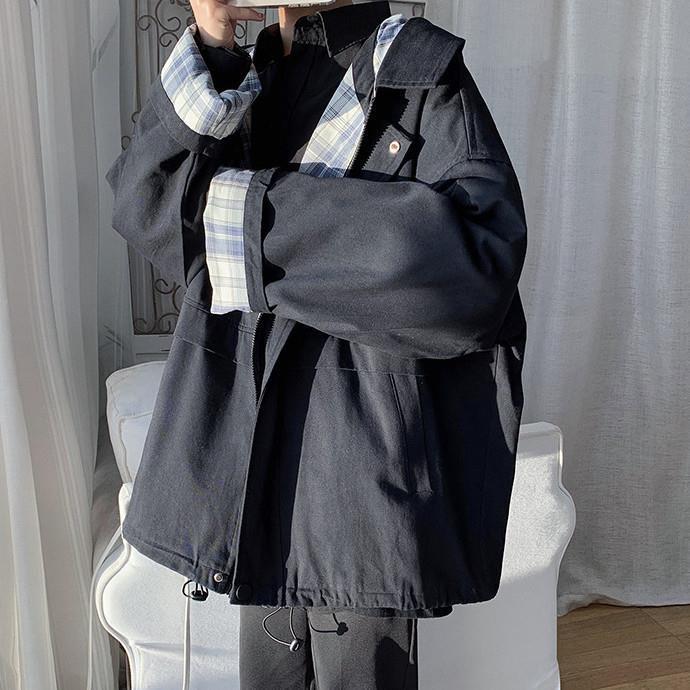 Women's Korean Style Loose Spring Jacket - Harajuku & Hong Kong Inspired, Versatile 2025 Salt Style for Students & Couples