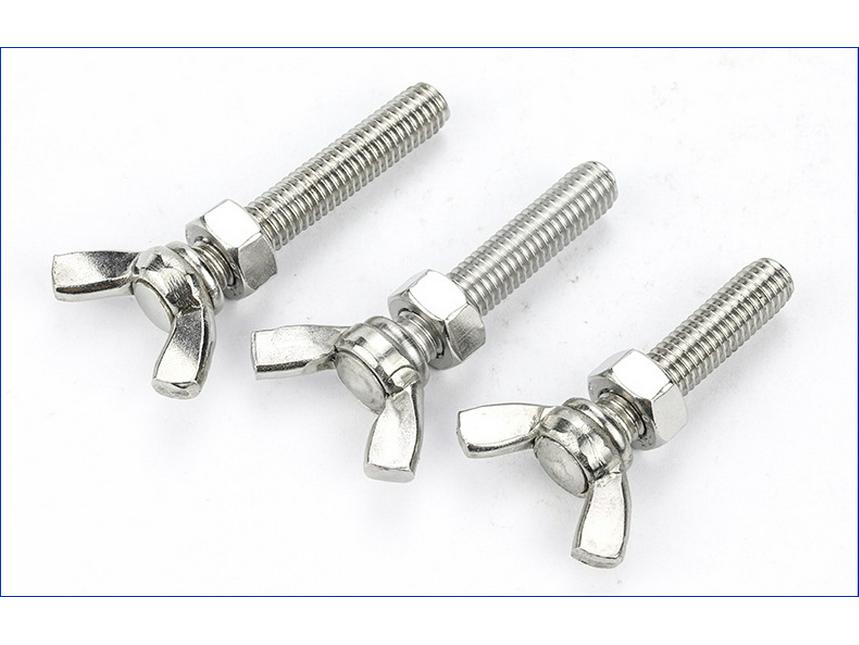 304 Stainless Steel Thumb Screw Set - Mixed Butterfly Bolts (DIN315)