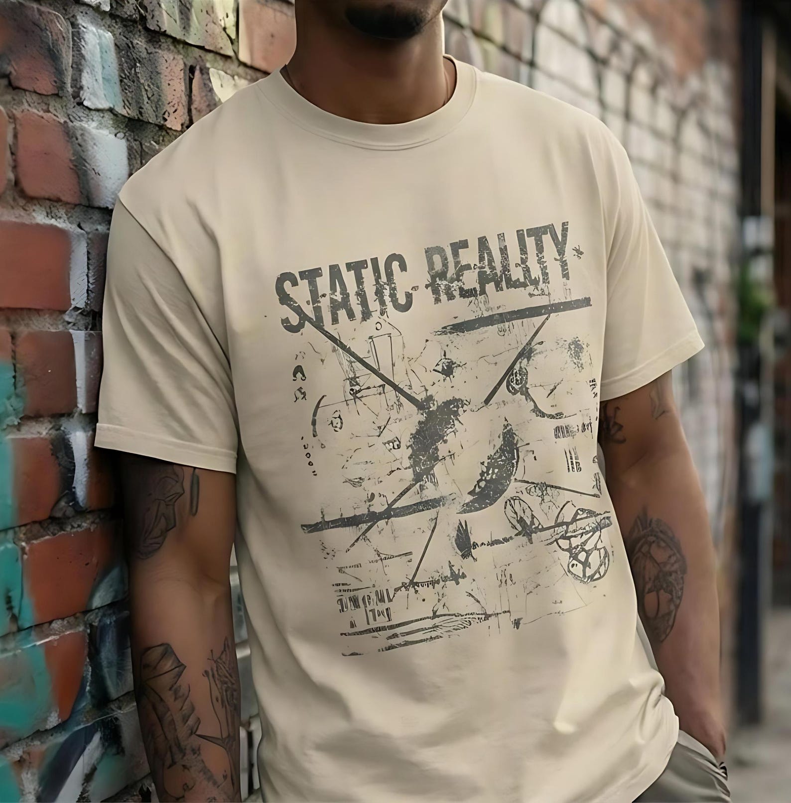 Cyber Sigilism Graphic Tee, Y2K Grunge Streetwear S