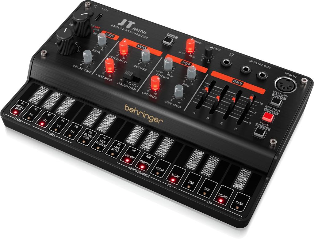 Behringer jt mini - przenośny analogowy syntezator polifoniczny