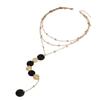 Geometric Necklace Korean Version Tassel Long Autumn and Winter Necklace Simple Niche Versatile