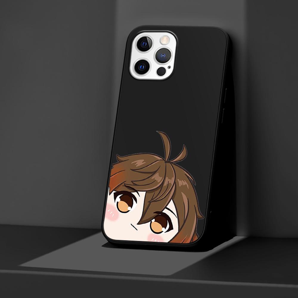 Phone Case for Apple iPhone 14 11 13 Pro Max 12 Mini XR 7 8 + SE 2020 XS 6 6s Plus 5 5s Genshin Impact Anime Cute Silicone Cover
