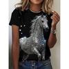 Women's Horse Print T-shirt