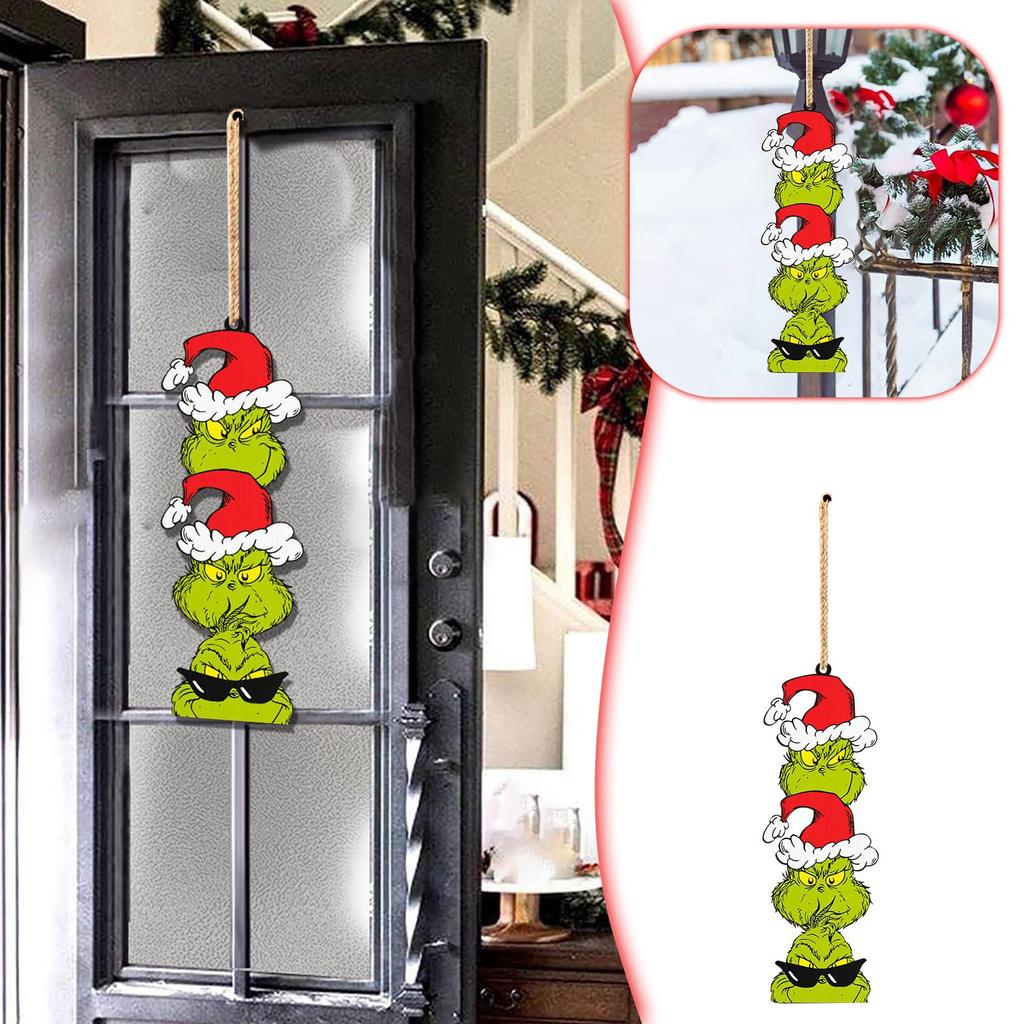 Christmas Decoration Door Sign Decoration Wooden Signs, Home Walls, Holiday Wooden Pendants, Wooden Hanging Boards