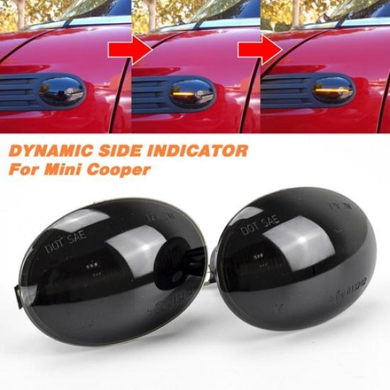 Side Repeater Light Indicator Dynamic LED For BMW MINI Cooper R55 R56 R57 R58