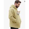 Fleece Man Pet In One Men and Women Hooded Loose Casual Thermal Sweater
