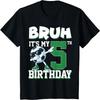 Bruh It's My 5th Birthday Boy Soccer Football 5 Years Old T-Shirt