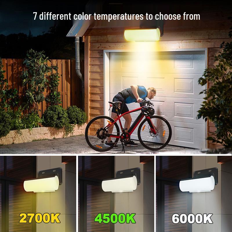 Three-Color Solar Induction Wall Light: Waterproof Indoor/Outdoor Garden & Courtyard Lighting
