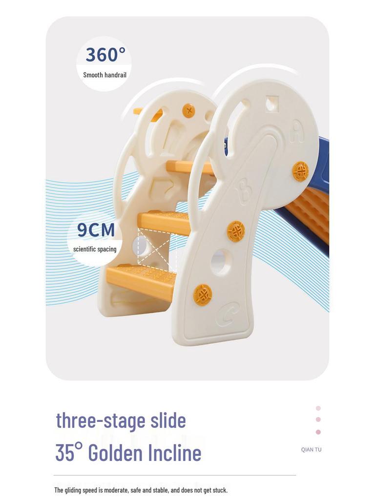 Indoor Foldable Toddler Slide & Educational Crawling Set