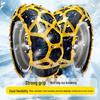 Universal Anti-Skid Snow Chains for Car, Van, SUV - Durable Cow Tendon, Wear-Resistant, Suitable for All Four Wheels