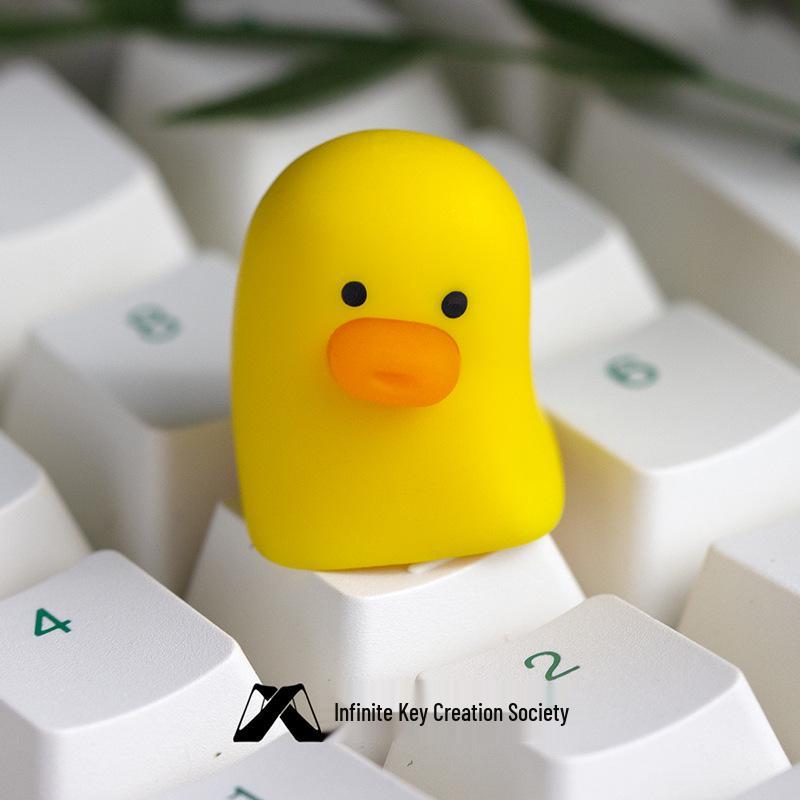 Four-Color Duck Series: Cute Stress-Relief Keycaps