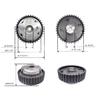0805H8 9654903780 For Peugeot508 307 407 408Citroen C4(B7) C5(X7) C4 Picasso 2.0/2.3 Engine Intake Variable Timing Gear Camshaft