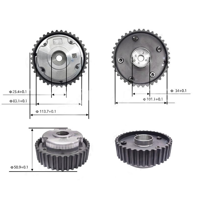 0805H8 9654903780 For Peugeot508 307 407 408Citroen C4(B7) C5(X7) C4 Picasso 2.0/2.3 Engine Intake Variable Timing Gear Camshaft