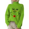 Julegensere for kvinner Strikkegenser Søt skjorte Høst Turtleneck Pullover Topper