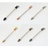 30Pcs Stylish Rod Pendants Metal Jewelry Supplies Jewelry Craft Metal Stick Pendants for Custom Necklaces and Earrings