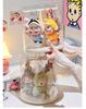 Rotating Labubu Plush Doll Display Box - Transparent Charm Stand for Blind Box Figurines