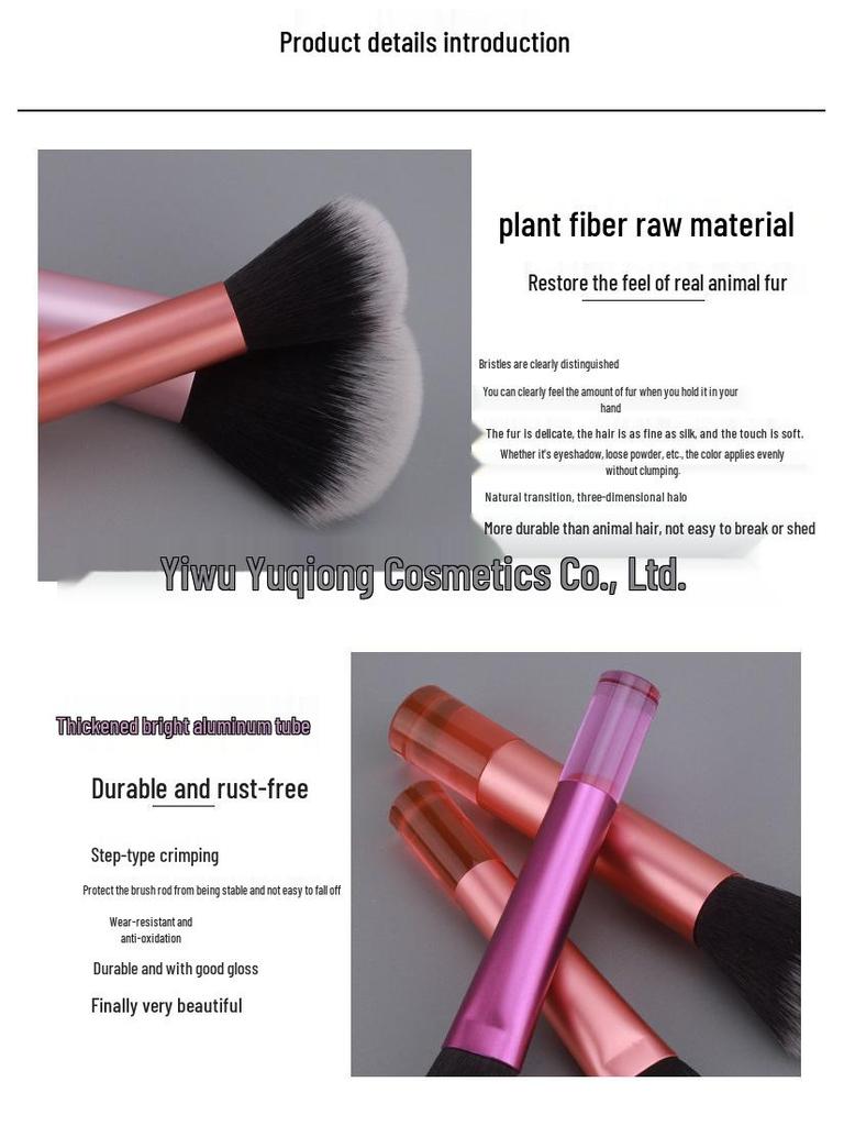 Crystal Handle 10-Piece Mini Makeup Brush Set: Portable Travel Contouring, Eyeshadow & Powder Beauty Tools.