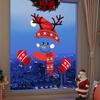 Christmas Snowman Stickers, Gift Decoration Stickers, PVC Self-adhesive Cartoon Funny Snowman Refrigerator Stickers, Window Stickers