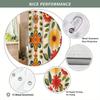 Lebhafter Retro-Blumen-Duschvorhang - Hochwertige, wasserdichte und schimmelresistente Badezimmerdekoration mit kühner Home-Style-Kunst