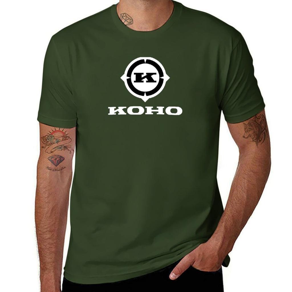Koho Hockey Retro Logo (2) T-Shirt Kawaii Clothes Blouse for a Boy Heavyweights Men T Shirt