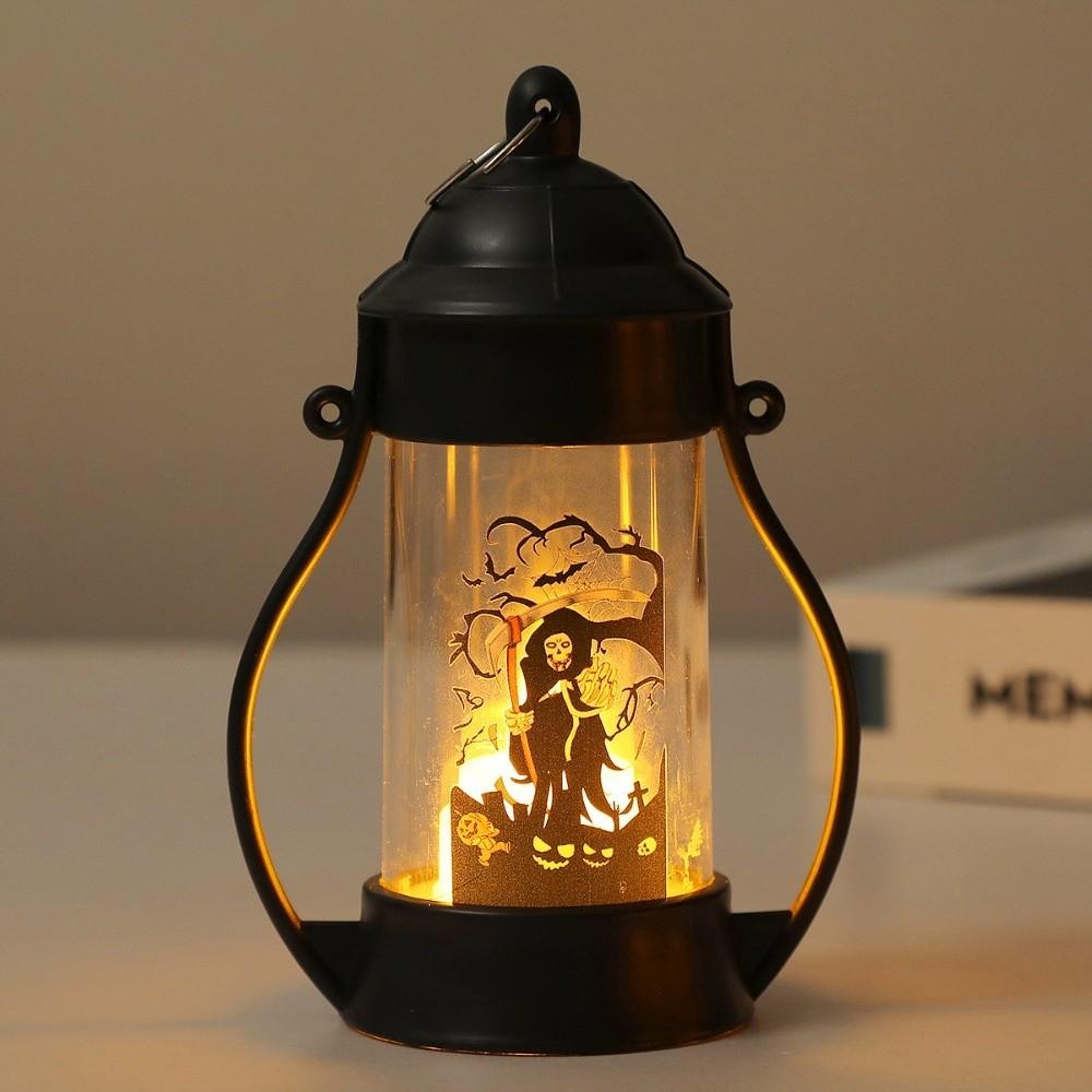 Portable LED Pumpkin Light Cartoon Anime Hanging Night Light  Halloween Gift Skeleton