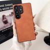 Sheepskin Leather Case Samsung Galaxy S25 S24 S23 S22 Ultra Plus FE S25 Edge Lambskin Shockproof Full Lens Protector Back Cover