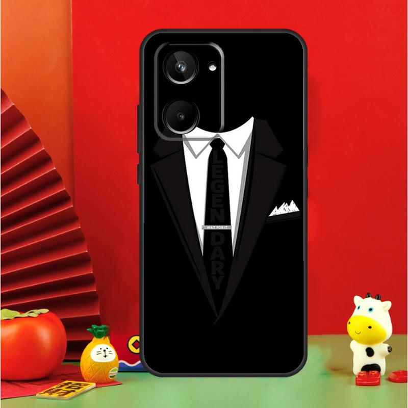 Suit and Tie For Realme 10 11 12 13 14 Pro Plus 15 GT7 Pro GT6 C65 C67 C63 C61 C55 C51 C53 C35 C75 Case