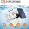 Solar Outdoor Light 122/333 LED Solar Security Flood Light with 3 Modes Adjustable Lighting Street Light for Garage Garden Patio