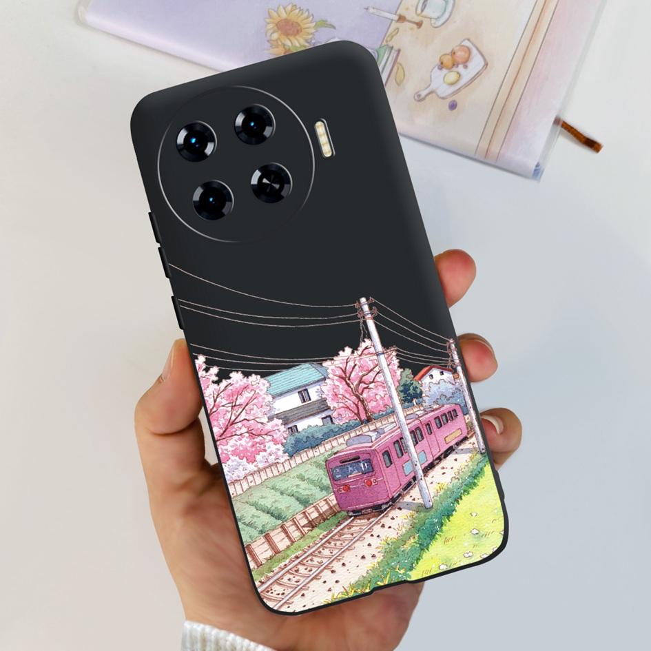 Für Tecno Spark 20 Pro+ KJ7 Hülle 2024 Süßes Herz Dinosaurier Cartoon Stoßfest Weiche Hülle Für Tecno Spark 20 Pro Plus Etui Funda