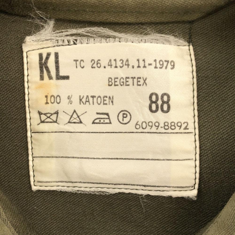 DUTCH ARMY 70s Field Shirt Jacket Military jacket Old Vintage Button Men's Used