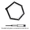 Bike Security Lock Compacts Zincs Alloy Construction For Motorcycles Scooter Weather Resistant Foldable Bicycles Lock