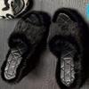 2025 Luxus Damen High Heels Mode Vielseitige Pelzige Keilabsatz Plateau Schuhe Bequeme Höhenverlängernde Damen Hausschuhe