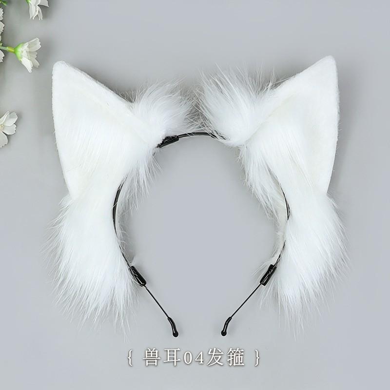 Handgemachtes Kunstfell Tierohren Stirnband Cosplay Anime Convention Niedliche Flauschige Katze Fuchs Ohren Haaraccessoire Damen Herren