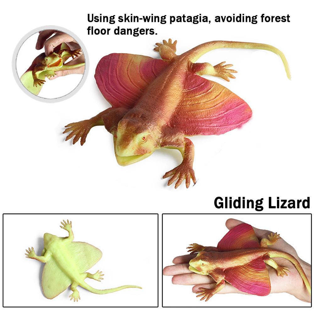 TPR Gerçekçi Kertenkele Oyuncak, Yüksek Kalite, Yumuşak Dayanıklı Yıkanabilir Ultra Detaylı Tasarım, Doğum Günü, Noel ve Okula Dönüş Hediyesi