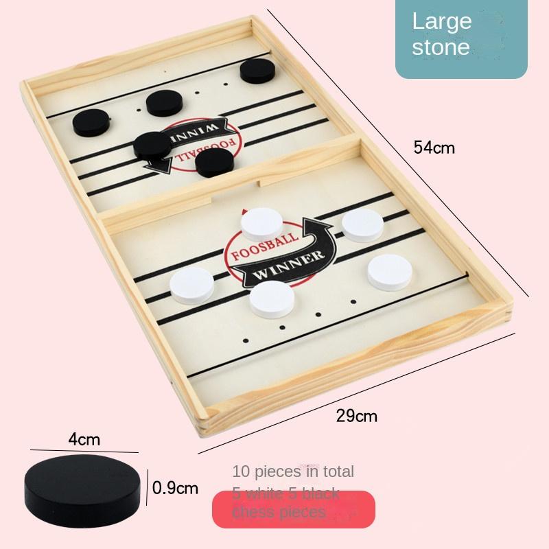 Wooden Play Chess Parent-child Interaction Chess Collision Chess Play Such As Tabletop Battle Singpuck Hockey Ejection
