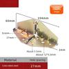 Folding Hinge 180 ° Cross Hinge Spring Stainless Steel Folding Table Copy Butterfly Hinge Furniture Hardware Accessories