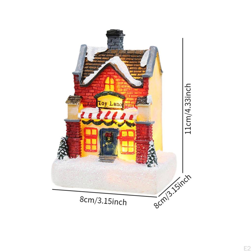 Lighted Up Christmas Village House Scene Decoration LED