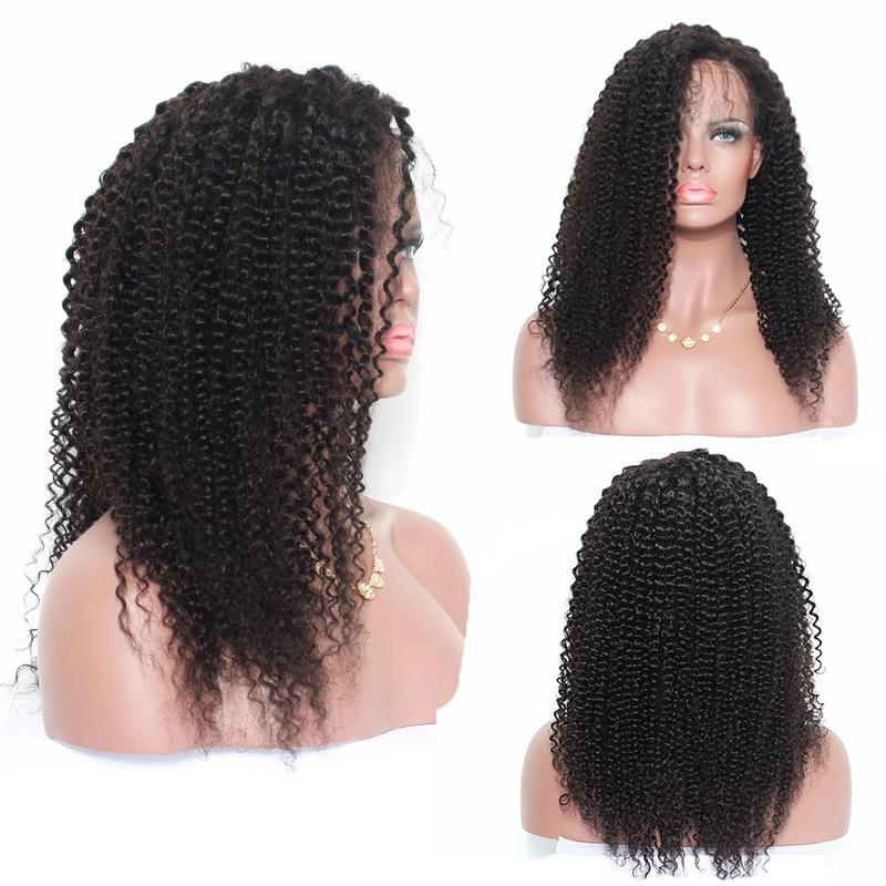 Lace Synthetic Front Hair Wigs Kinky Curly Full Lace Hair Wig Pre Plucked Lace Front Wig