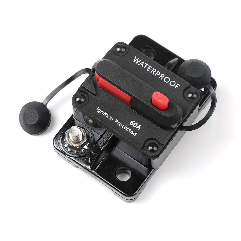 12-48V DC Circuit Breaker Fuse Reset 30A 40A 50A 60A 70A 80A 100A 120A 150A 200A 250A 300A AMP For Car Boat Auto Waterproof
