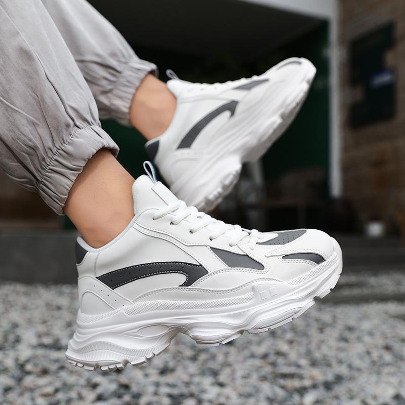 Men's 8cm Invisible Height-Boost Casual Sneakers - Trendy, Handsome, Versatile Autumn Sports Shoes