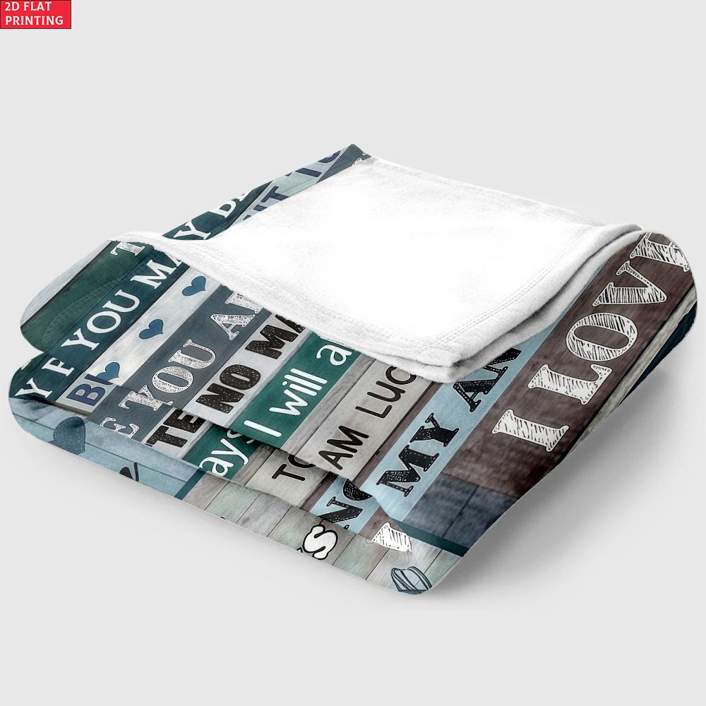 To My Mom Love Letter Print Flannel Blanket, Soft Warm Throw Blanket from Daughter, Mother's Day Birthday Gift, Cozy Home Decor